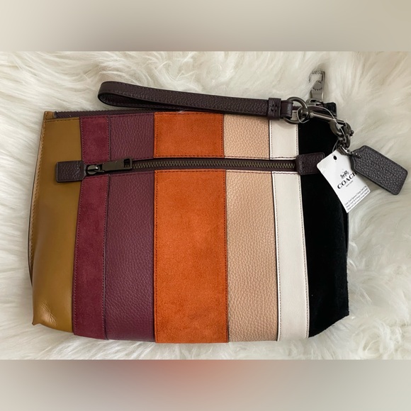 COACH Charlie STORYPATCH Pouch Medium Wristlet 76179 - Picture 2 of 8